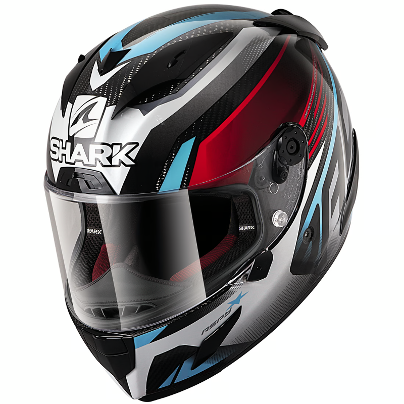 HELMET SHARK RACE-R PRO CARBON ASPY WHILE RED